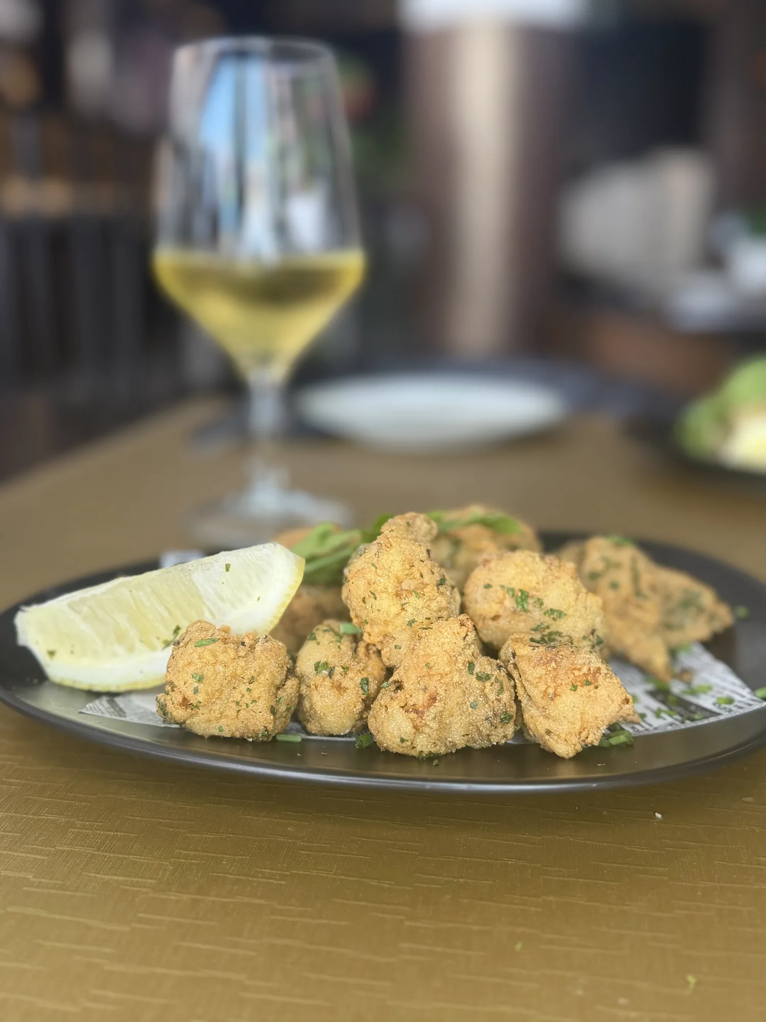 Calamars fregits amb llimona d'EL PATIO